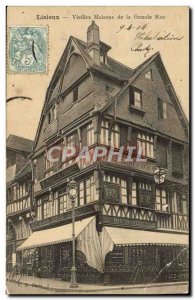 Old Postcard Lisieux old high street Houses