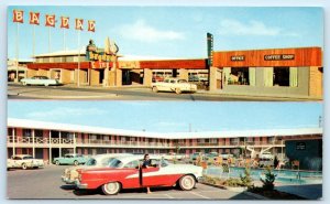 LAS VEGAS, Nevada NV ~ Roadside BAGDAD INN Hotel Motel 1950s Cars Postcard