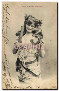 Old Postcard Fantaisie figure 13 Lucky charm