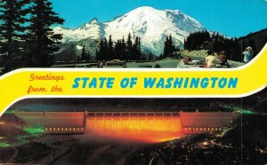 USA Greetings from the State of Washington Vintage Postcard 07.34