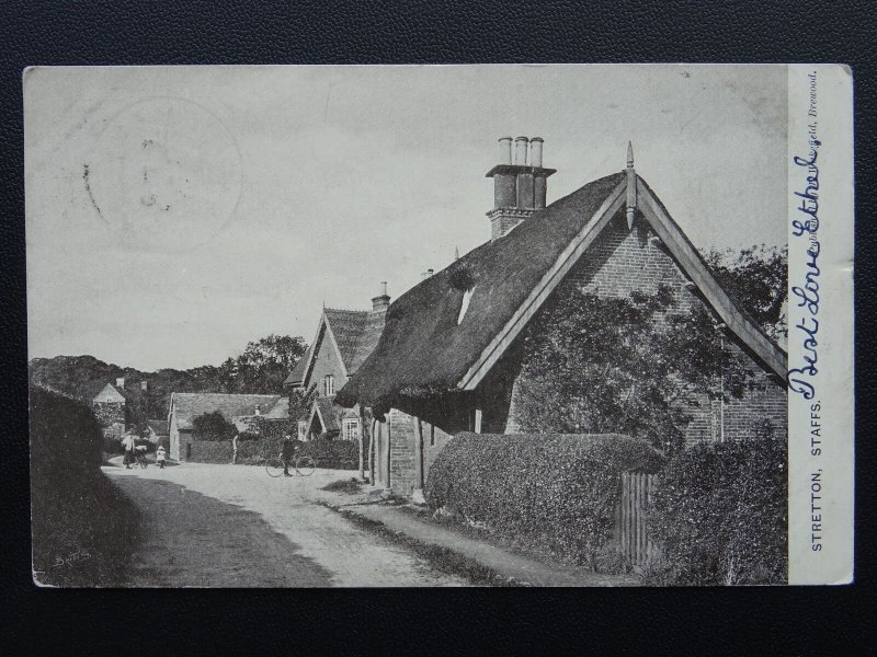 Staffordshire STRETTON School Ln Gailey c1905 Postcard by J.Wakefield of Brewood