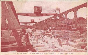 Cut Stone Plant Ferry Stone Company Clear Creek Indiana advertising postcard