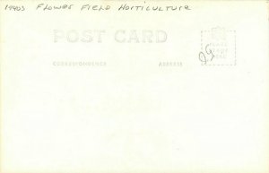 Harbor Michigan Hoffeldt's Flower Field Horticulture RPPC Photo Postcard 21-5983