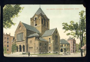Worcester, Massachusetts/MA Postcard, Old South Church, 1907!