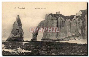 Old Postcard Cliff Etretat d & # 39Aval