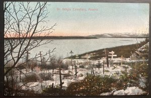 Mint Alaska USA Color Picture Postcard St Sergis Cemetery