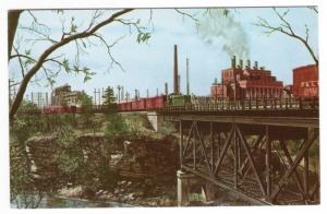 Kobuta Steel Ohio P&LE Railroad Train artist Howard Fogg postcard