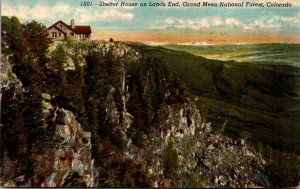 Colorado Grand Mesa National Forest Shelter House On Lands End 1959