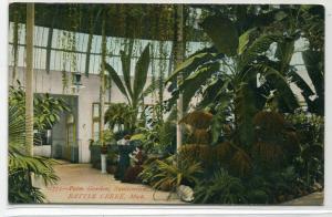 Palm Gardens Sanitarium Battle Creek Michigan 1910c postcard