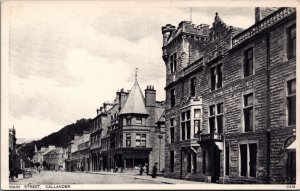 Scotland Main Street Callander Vintage Postcard C004