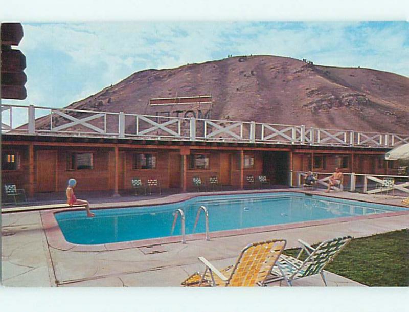 Unused Pre-1980 POOL & PONY EXPRESS MOTEL Jackson Wyoming WY u5261-12