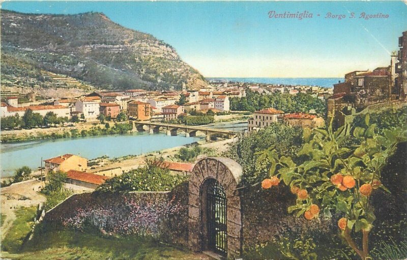 Lot of 15 postcards Italian-French border officer & scenic Grimaldi-Ventimiglia 