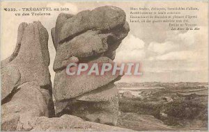 Old Postcard TREGASTEL away view of Tro�eros