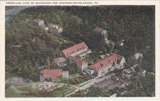 Pennsylvania Delaware Aeroplane View Of Buckwood And Shawee On Delaware