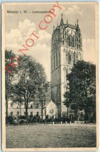 1911 Münster, Westphalia, Germany Überwasserkirche Liebfrauenkirche Postcard A29