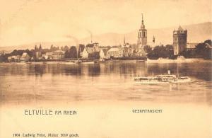 Eltville Germany Waterfront View Of City Antique Postcard K94868