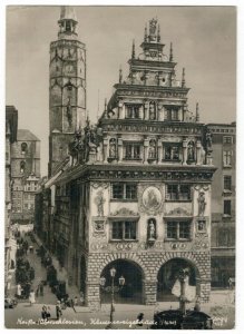 Poland 1930 Unused Postcard Nysa Germany Neisse Silesia Main Square Clock Tower