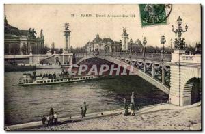 Paris 7 - Alexandre III bridge - Old Postcard