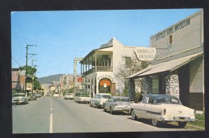 JAMESTOWN CALIFORNIA DOWNTOWN STREET SCENE OLD CARS VINTAGE POSTCARD