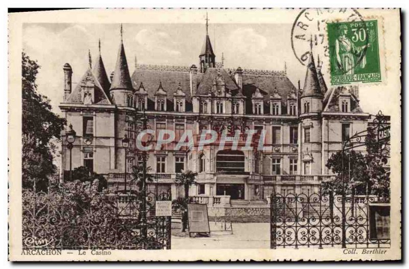 Old Postcard Arcachon Casino