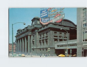 Postcard Northwestern Station, Chicago, Illinois