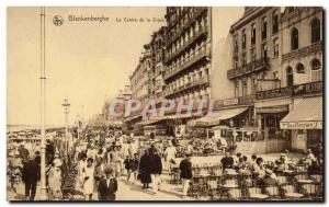 Belgie Belgium Postcard Old Blankenberghe The center of the dike