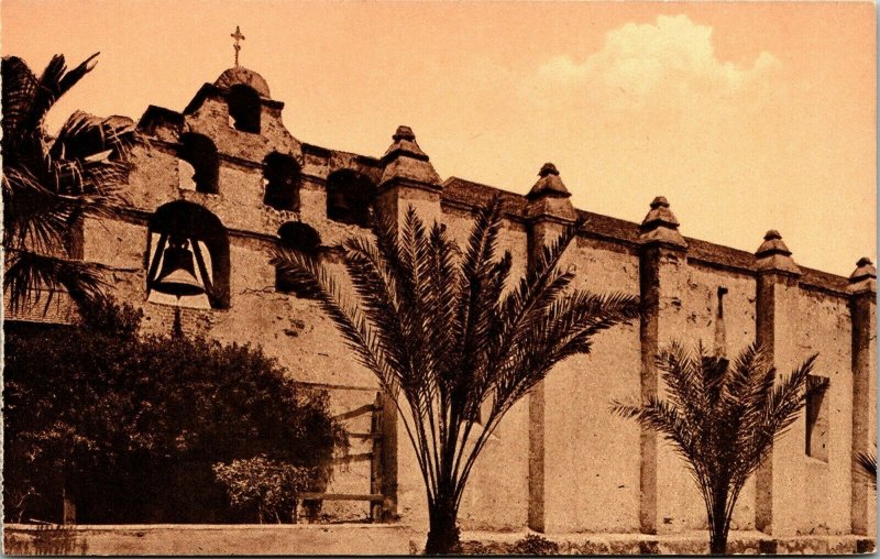 Vtg San Gabriel Arcangel Mission California CA Postcard