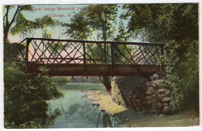 Chicago, Ill, Rustic Bridge Humboldt Park