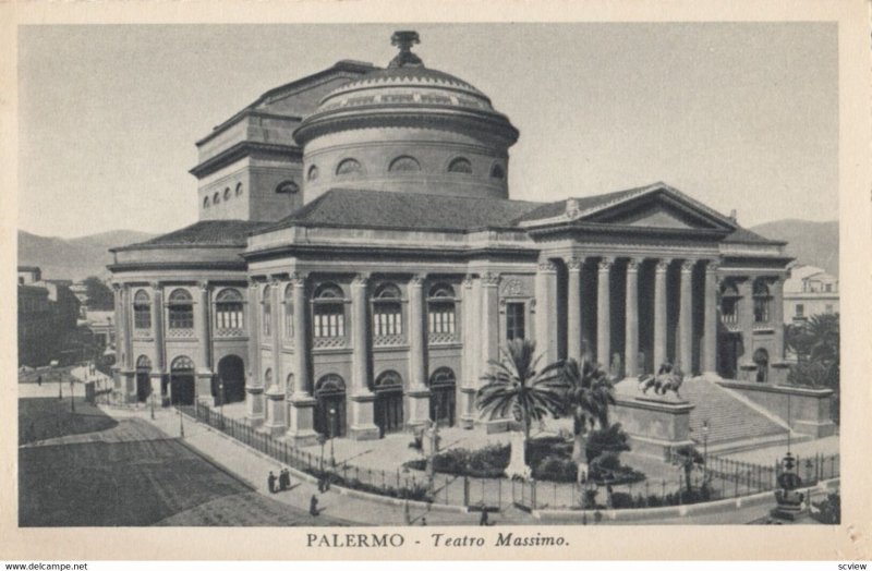 PALERMO , Italy , 1930s ; Teatro Massimo