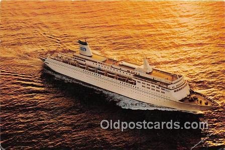 Princess Cruises Orient, Mexico, Europe Ship Writing on back 