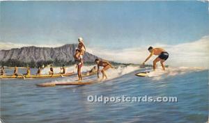 Hawaiian Outrigger Canoe and Surfboards Waikiki, Hawaii, HI, USA Surfing Unused 