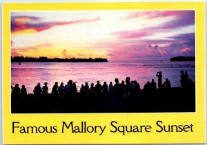 Postcard - Famous Mallory Square Sunset - Key West, Florida