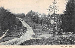 Litchfield Connecticut East Street Scenic View Vintage Postcard AA21189