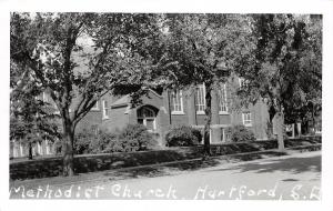 South Dakota SD Postcard c1950 HARTFORD Methodist Church Real Photo RPPC