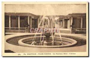 Old Postcard Deauville Beach Fleurie New Bains L & # 39Atrium