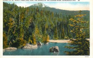 United States Summit of Mt. Marcy from Lake Tear Hudson River Adirondack mts.