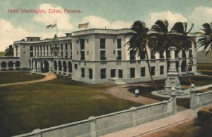 Panama Hotel Washington Colon Panama Vintage Postcard 03.75