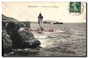 Old Postcard Marseille Lighthouse Desirade