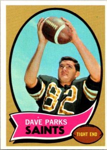 1970 Topps Football Card Dave Parks New Orleans Saints sk21495