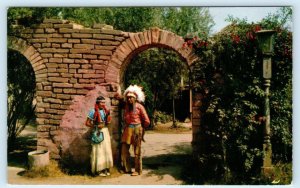 KNOTT'S BERRY FARM, Buena Park CA~ Native American BLUE EAGLE & SUNBEAM Postcard