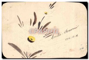 Old Postcard Fancy Friendship Flower Remembrance