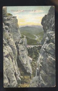 SPEARFISH SOUTH DAKOTA SHITE ROCK UNUSUAL ROCK FORMATION VINTAGE POSTCARD