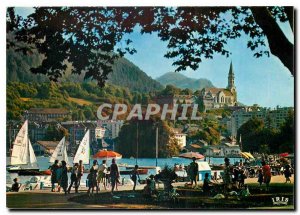 Modern Postcard Annecy Visitation view from the promenade Paquier