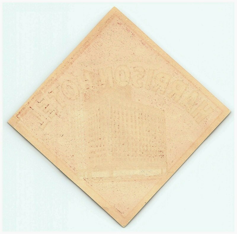 1930s-40s Harrison Hotel Chicago Luggage Label Vintage Sticker Stamp  