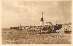 UK England sail & navigation themed postcard Portland Bill lighthouse