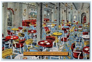 c1950's Anchor Room Hotel  & Restaurant Dining Annapolis Washington DC Postcard