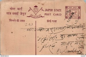 Jaipur Postal Stationery to Sambhar Lake