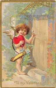 F81/ Valentine's Day Love Holiday Postcard c1910 Cupid Nash Hearts 20