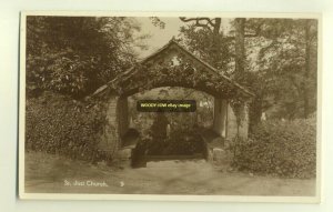 cu1010 - St Just Church , Cornwall - postcard