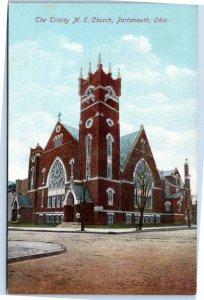 postcard The Trinity M. E. Church, Portsmouth, Ohio